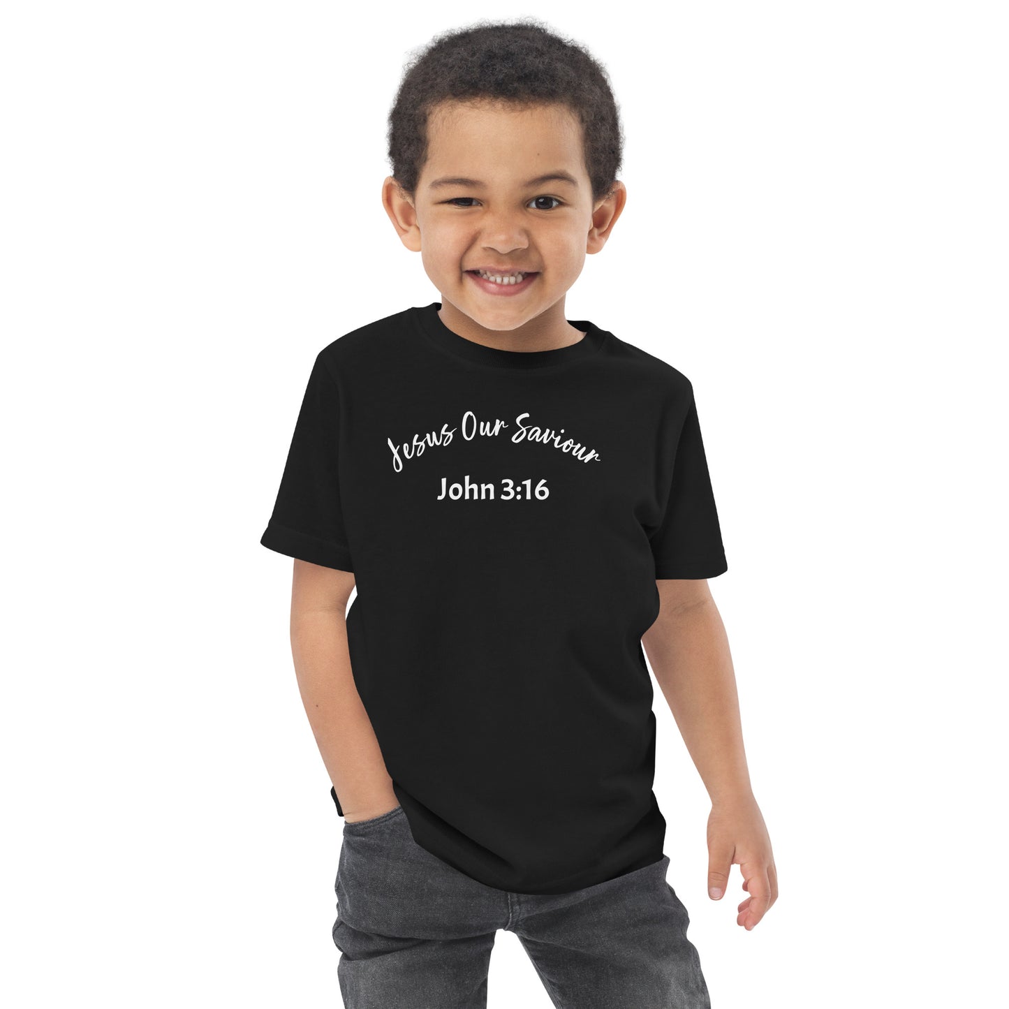 Jesus Our Saviour Toddler jersey t-shirt