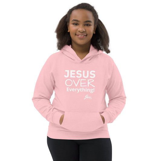 Jesus Over Everything kid's Hoodie