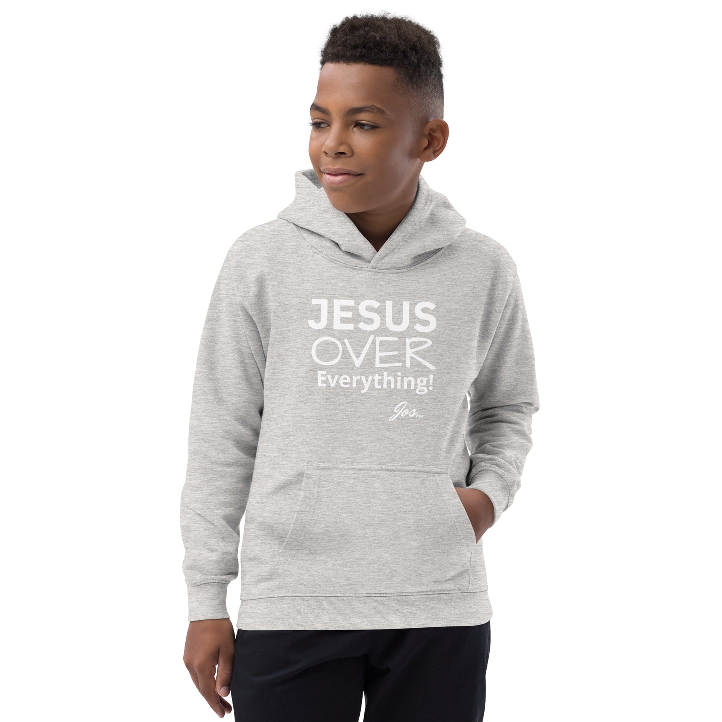 Jesus Over Everything kid's Hoodie